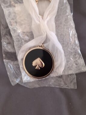 Kate Spade Logo Keychain Nwot